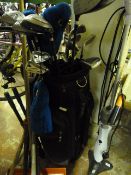 Set of Maxfli Golf Clubs including Irons & Drivers in Carry Bag