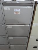 Bisley 4 Drawer Foolscap Filing Cabinet - Grey