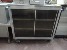 Stainless Steel Mobile Food Serving Trolley by Grundy