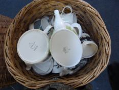 Wicker Shopping Bouler & Contents