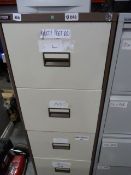 Coffee & Cream 4 Drawer Filing Cabinet