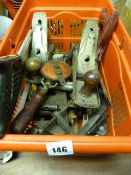 Box Containing Joiner's Assorted Tools etc
