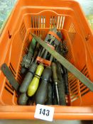 Basket Containing Assorted Soldering Iron - Engineer's Tools etc