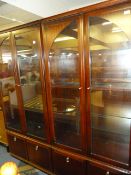 Pair of Mahogany Display Cabinets