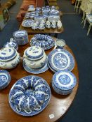 Large Quantity of Blue & White Dinnerware