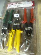 3 Piece Set of Roebuck Aviation Tin Snips