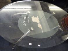 Glass Topped Dining Room Table