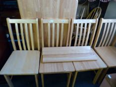 Pine Kitchen Table & 4 Chairs
