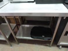 Stainless steel Preparation Table with Undershelf