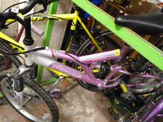 Girl's Terrain Cycle with Suspension - Pink & White