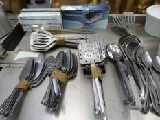 Assorted Stainless Steel Spoons - Cake Slicers etc