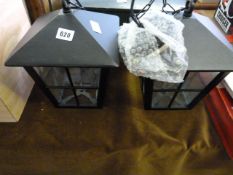 2 Outdoor Hanging Lanterns