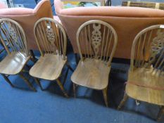 4 Wheelbacked Dining Chairs