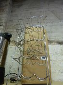 Chrome 15 Bottle Wire Wine Rack