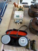 Kingston Pottery Dog - Baby Christening Set & Rattle