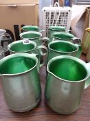 8 Aluminium Green Coloured Water Jugs