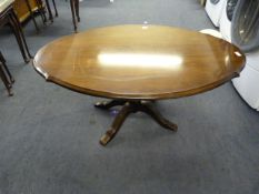 Mahogany Oval Occasional Table