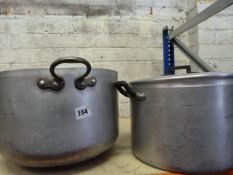 2 Aluminium Pans (One with Lid)