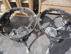 2 Reproduction Britannia Cast Iron Table Bases