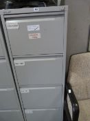 Bisley 4 Drawer Foolscap Filing Cabinet - Grey