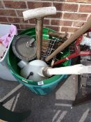Green Gardening Bin & Contents