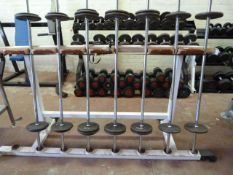 Set of 7 Bars & Weights Ranging from 5kg-30kg