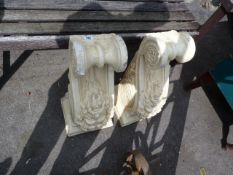 2 Ornamental Plaster Balustrades