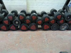 12 Pairs of  Ziva Dumbbells 12kg-40kg