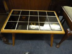 1970's Tile Top Coffee Table