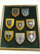 Framed Set of Army Regimental Shields