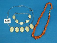 Coral Necklace & Another