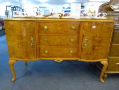 Walnut Reproduction Edwardian Sideboard
