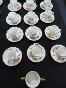 12 Royal Crown Derby Posy Pattern Coffee Cans & Saucers