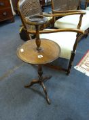 Mahogany Smoker's Stand