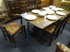 Priory Style Dining Table & 6 Chairs