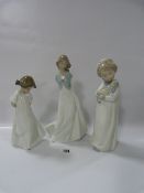 2 Nao Girl Figurines & Another