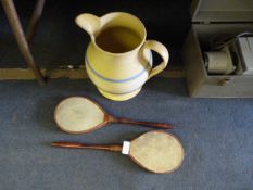 American Ping Pong Bats & Edwardian Jug
