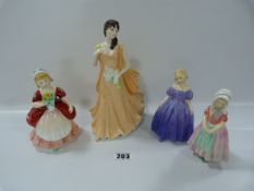 3 Royal Doulton Figurines & Coalport Figurine