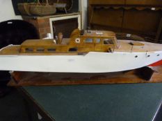 Hand Built Scale Model of a Motor Boat