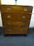 Mahogany Military Campaign Chest