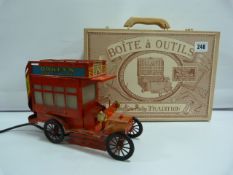 Miniature Tool Set  & Lamp in The Form of a Bus
