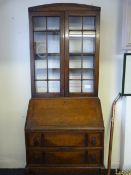 Oak Bureau Bookcase