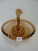 Art Deco Decorative Glass Bowl with Centre Piece