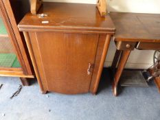 Oak Sewing Cabinet & Contents