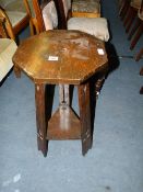 Art Noveau Oak Occasional Table