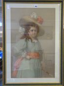 Framed Pears Print of A Lady