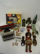 Child's Typewriter - Boxed Sewing Machine - Dolls House Furniture etc