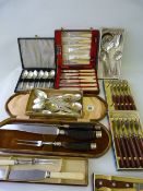Various Box Sets of Cutlery
