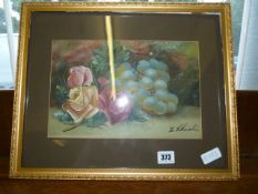 Gilt Framed Oil Painting Depicting Still Life