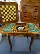 Ornate Extending Inlaid Games Table